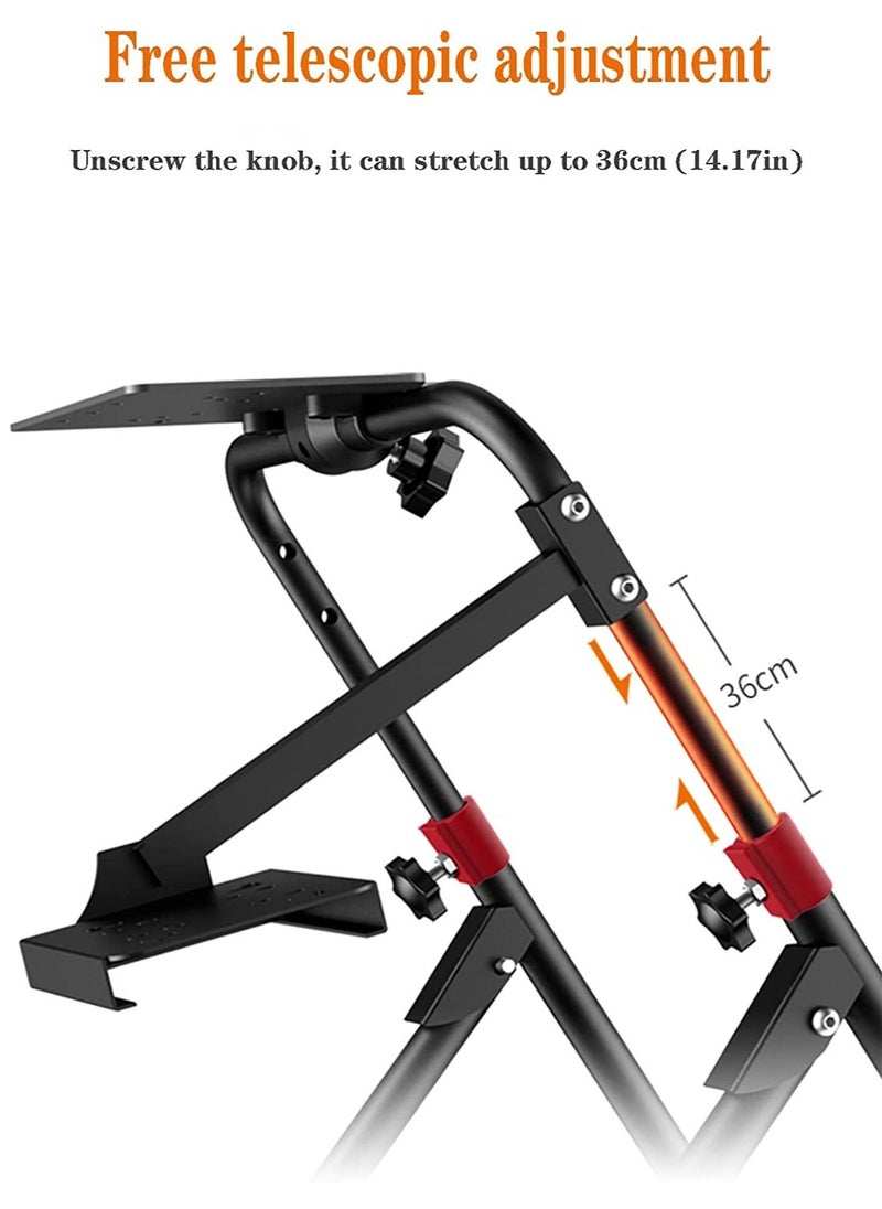 PXN - PXN-A9 Racing Steering Wheel Stand for with Gear/Shifter Mount Folding Bracket Tilt-Adjustable Racing Stand (Racing Wheel NOT Included) - Image 1