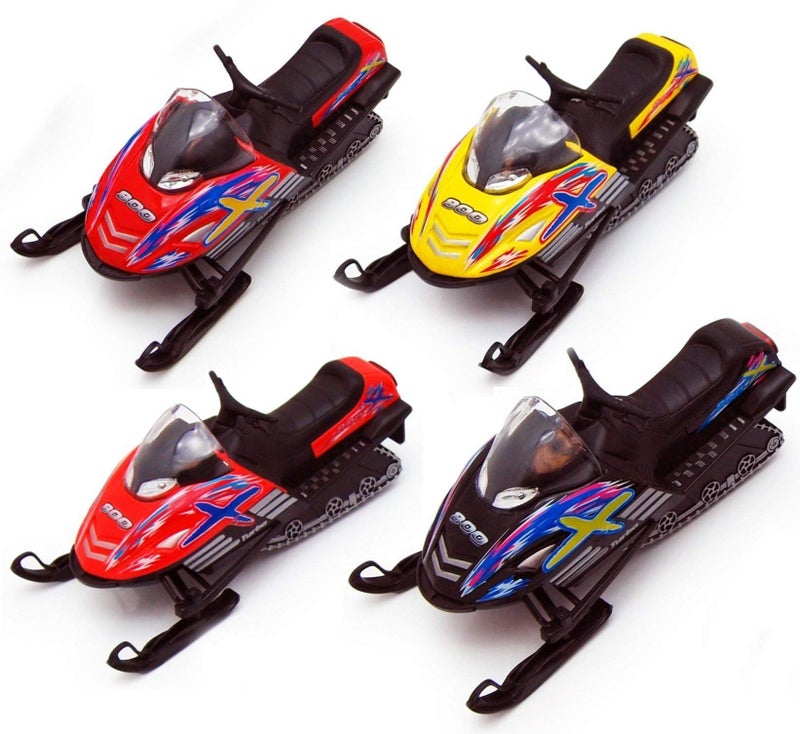 KiNSFUN Die Cast Metal Snowmobile Model, 5 Inch, 1 Random Color - Image 3