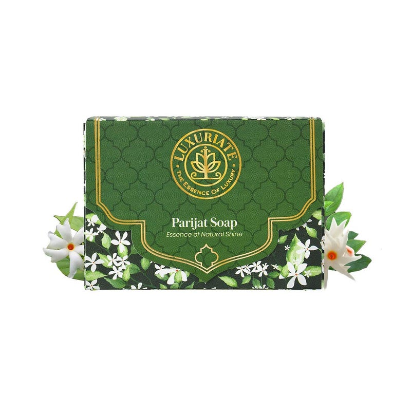 LUXURIATE Parijat Soap (125gm Pack of 3) | Luxury Premium Soap | Natural Soap | Handmade Organic Soap | Paraben & Chemical Free | Bath Soap for Men Women - Image 2