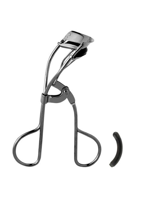 Extreme Lash Curler - Scissor Comfort Handle, Deep Curl, Keeps Lashes Curled for 8 Hours, High Arch Design, for Natural or False Lashes, Includes 1 Refill Pad (Gunmetal)