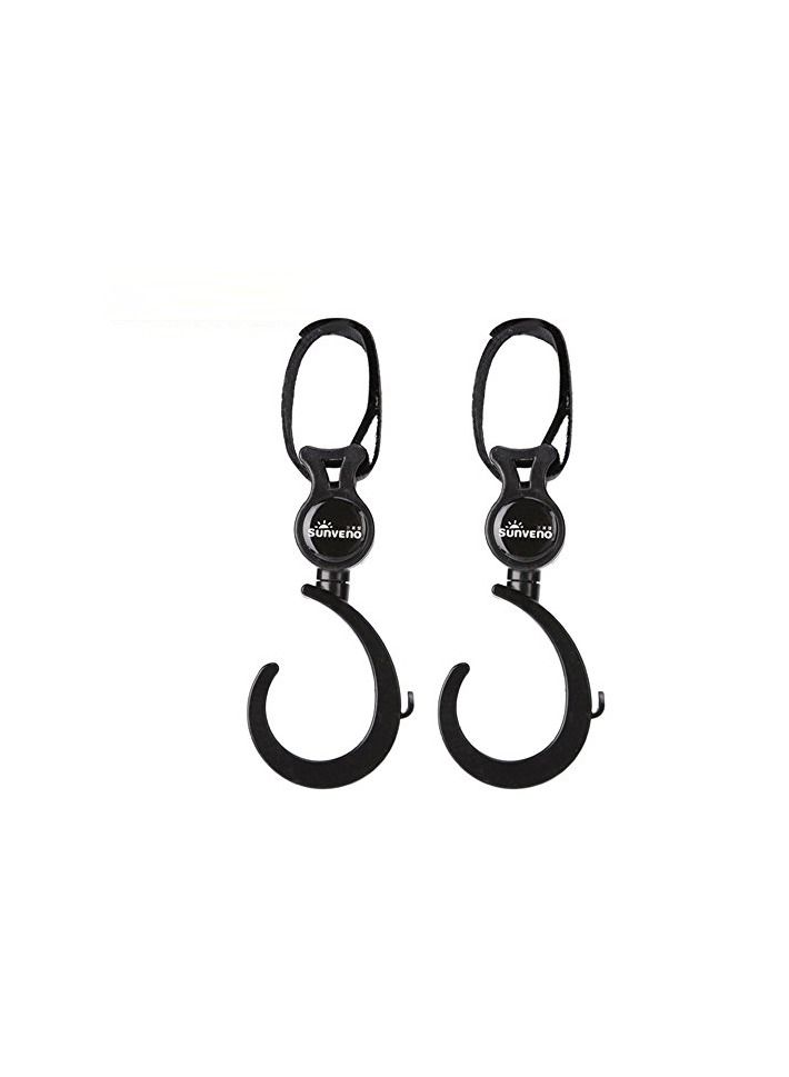 TEKNUM Double Baby Stroller With Hooks - Black - Image 2