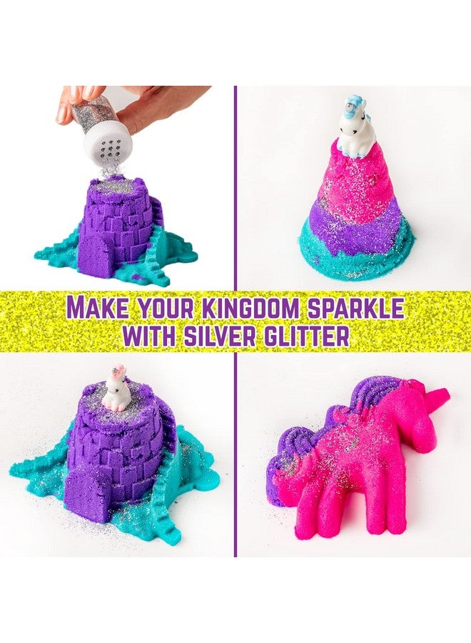 GirlZone Unicorn Sensory Bin Kingdom Sand Art Kit, 2lbs Moldable Colored Sand, 7 Tools for Kids, Rainbow Sand, Imaginative Playtime, Sensory Fun, Ideal Birthday & Holiday Gifts for Girls on Easter - Image 4