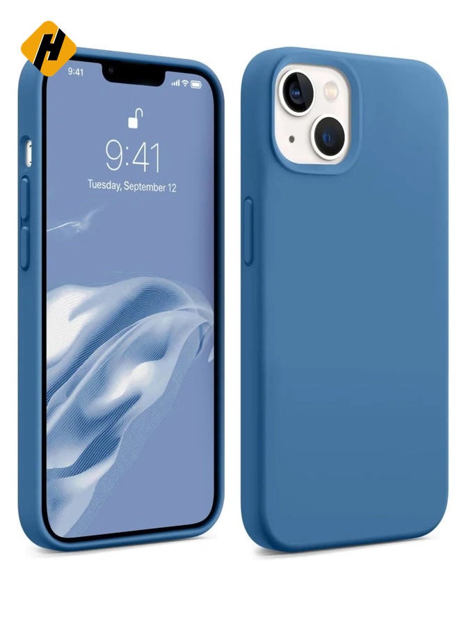 HuHa Silicone Case Designed Compatible With iPhone 13 Plus Case, Ultra Slim Shockproof Protective Liquid Silicone Phone Case with Soft Microfiber Lining Anti-Scratch Lightweight - Image 1