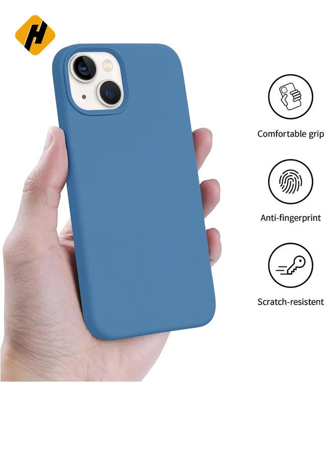 HuHa Silicone Case Designed Compatible With iPhone 13 Plus Case, Ultra Slim Shockproof Protective Liquid Silicone Phone Case with Soft Microfiber Lining Anti-Scratch Lightweight - Image 5