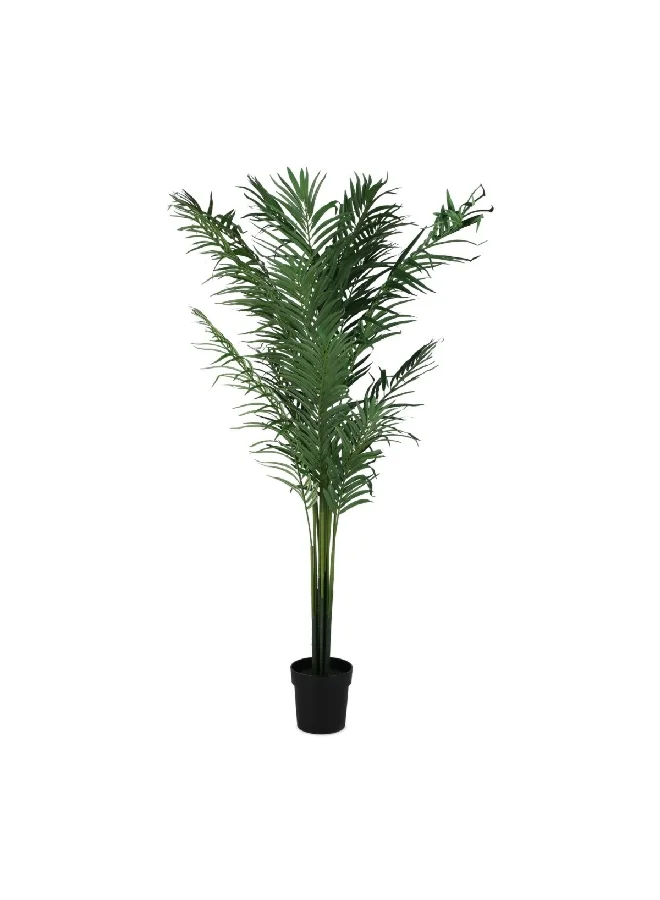 serene 591-Leaves Realistic Looking Plastic Artificial Palm Tree with Sturdy Pot Green 170cm 20963