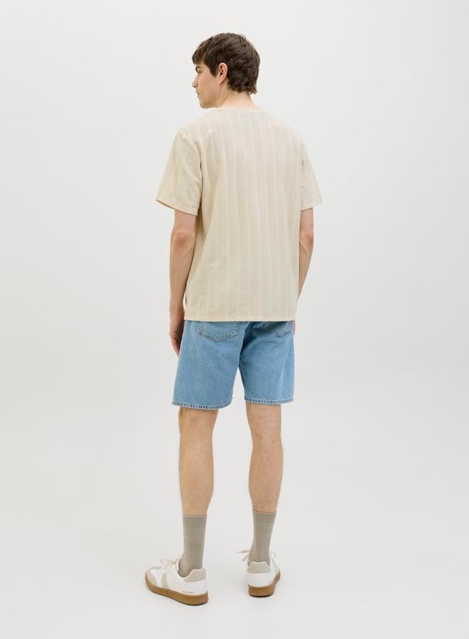 ريبل تيشيرت بياقة دائرية وأكمام قصيرة - Image 3