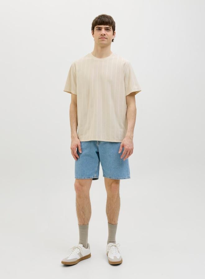 ريبل تيشيرت بياقة دائرية وأكمام قصيرة - Image 4