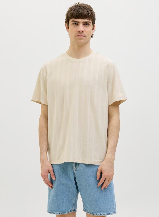 ريبل تيشيرت بياقة دائرية وأكمام قصيرة - Image 2