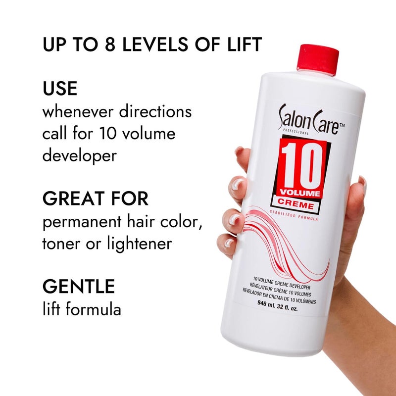 Salon Care 10 Volume Creme Developer 32 Oz - Image 4
