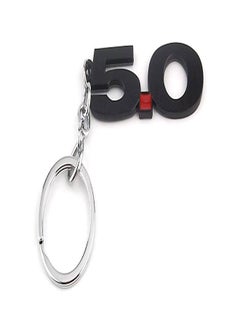 NIBEMINENT Black Number 5.0 Ring Key Chain 