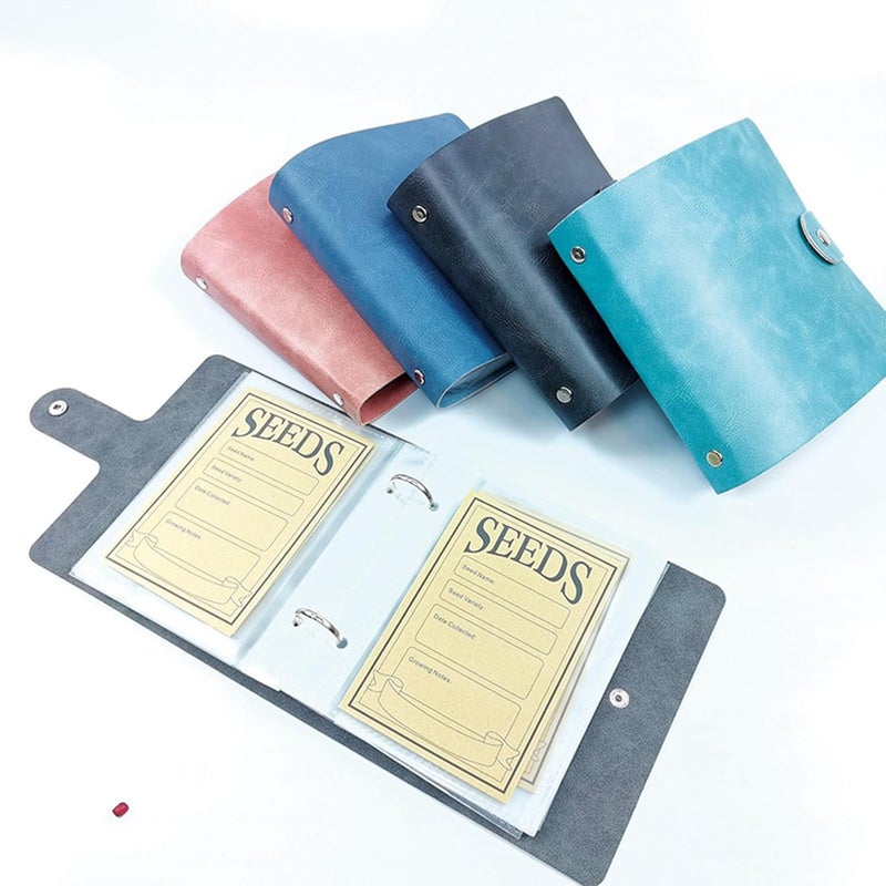 Generic Grain Organizer Binder Grain Packets Elegant 25 Inner Page Bags Sheet Protectors Samples Bags for Vegetable Plants, Black - Image 2