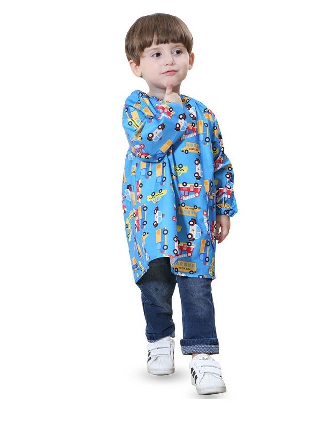 Loquat Children Play With Sand Waterproof Painting Cover Blue - Image 1