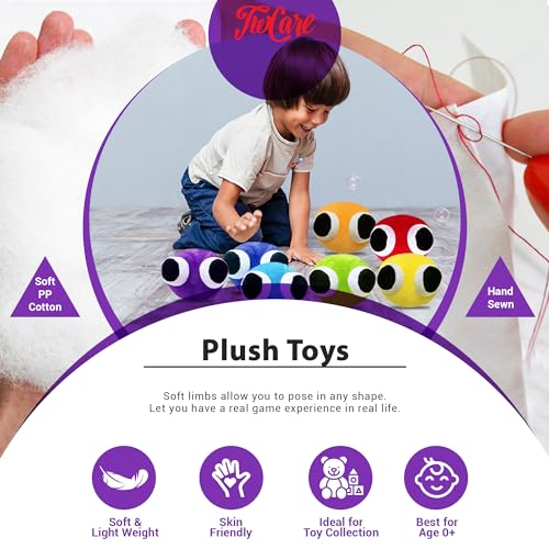 TwCare 9 Pack Plush Toy for Kids Adults Playing with Family Soft Stuffed Animal Plushie Toys Plushies Birthday Thanksgiving Christmas Festival Night Party Favor Supplies Game Fans - Image 5