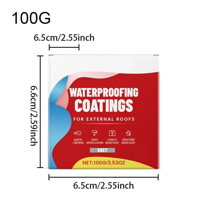 طلاء سائل رمادي شفاف مقاوم للماء حاجز لاصق مرن مانع للتسرب للحمامات الأسطح الجدران - Image 3