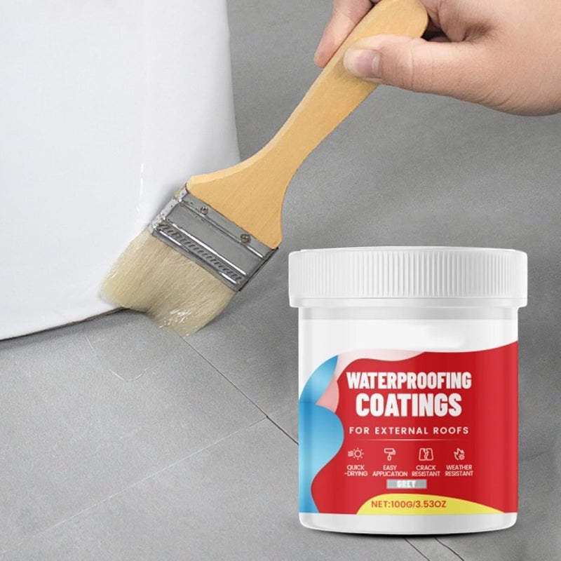 طلاء سائل رمادي شفاف مقاوم للماء حاجز لاصق مرن مانع للتسرب للحمامات الأسطح الجدران - Image 4