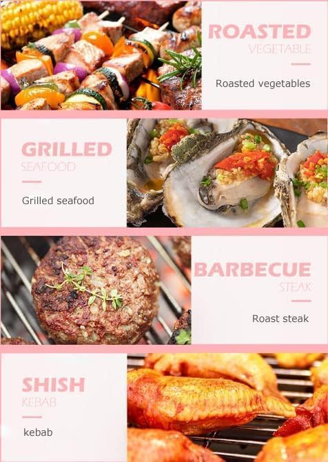 VATTU VATTU Camping Charcoal Grill Portable BBQ Grill Stainless Steel Wood Burning Grill with Carrying Bag Folding Small Grills For Outdoor Barbecues Traveling Picnics GardenBeach Party - Image 5