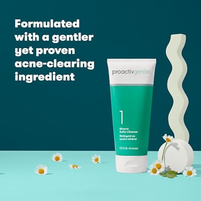 Proactiv Clean Mineral Acne Cleanser- Sulfur Acne Treatment Face Wash for Sensitive Skin- Gentle Daily Acne Cream Facial Cleanser with Soothing Chamomile- 6oz - Image 4