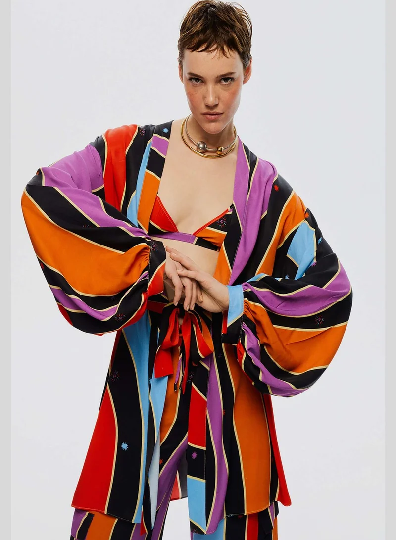 Nocturne Balloon Sleeve Kimono