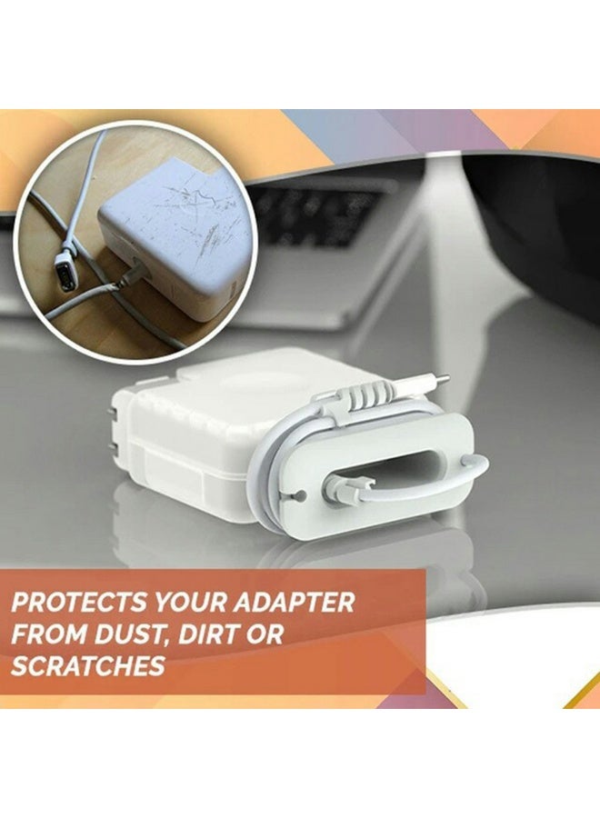 WinCheer منظم أسلاك متوافق مع شاحن Macbook Pro، حقيبة واقية لمحول الطاقة Magsafe USB-C، كابل شحن Mac، ملف أسلاك لإدارة الكابلات، للسفر، الكمبيوتر المحمول، ملحقات Mac - Image 3