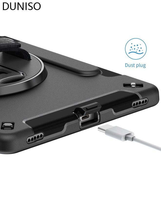 DUNISO Samsung Galaxy Tab S8 / S7 Case 11 Inch Multiple Angle Stand Cover with S Pen Holder zenrich Shockproof Case with Stand Hand Strap for SM-X700/X706/T870/T875/T876-Black - Image 4