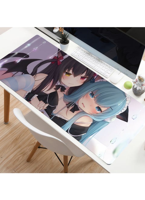 Cartoon Anime Cat Feather Shizuku Mouse Pad Game Mat Small Size Computer Table Mat Precision Lock Edge Desk Mat Mat-Color:700*300*3mm-Pattern:F-A3-17