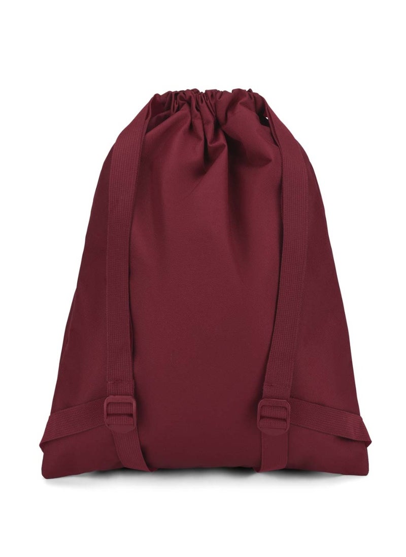 JANSPORT Drawsack Drawstring Bag with Adjustable Shoulder Straps,14L, 0.19kg - Russet Red  - Image 2