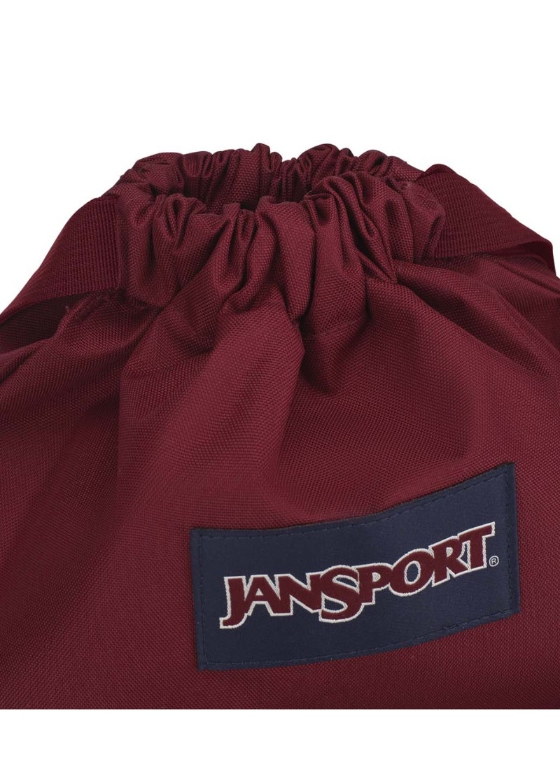 JANSPORT Drawsack Drawstring Bag with Adjustable Shoulder Straps,14L, 0.19kg - Russet Red  - Image 4