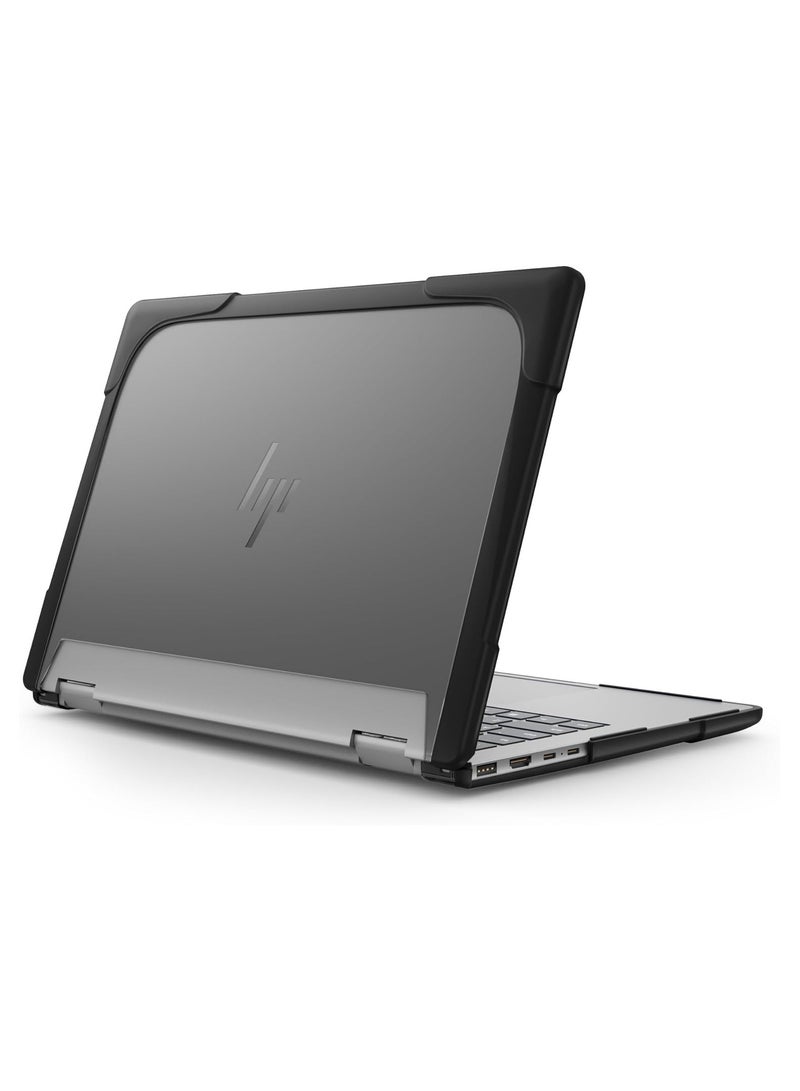 general Compatible 14 Inch HP Envy X360-14 2024 2-in-1 Laptop Case - Heavy Duty Rugged Hard Shell Cover Frosted Thermal and Drop Protection - Image 1