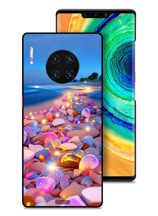Tolwak Huawei Mate 30E Pro 5G Protective Case Cover Stones Art - Image 1