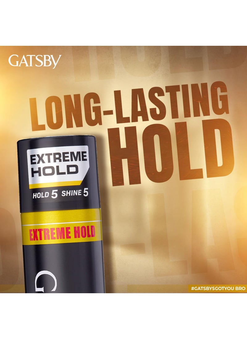 GATSBY Gatsby Set Keep Hair Spray 400ml Extreme Hold Quick Drying Long Lasting Hold No Flaking Natural Shine Non Sticky Easy Wash Off Styling Hair Spray  - Image 5