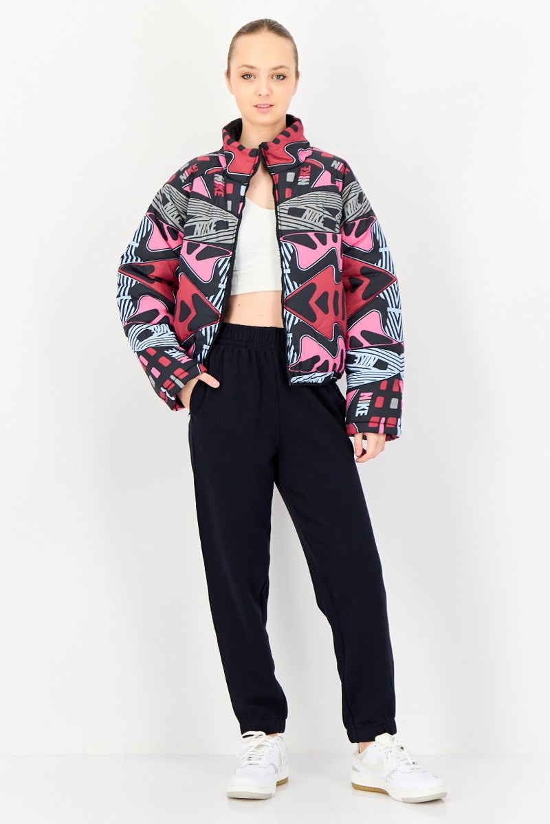 Nike Women Therma Fit Long Sleeve Full Zip Outdoor Jacket, Multicolor - Image 2