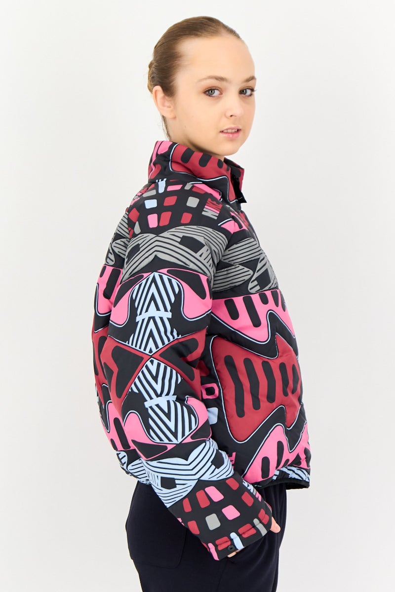 Nike Women Therma Fit Long Sleeve Full Zip Outdoor Jacket, Multicolor - Image 4