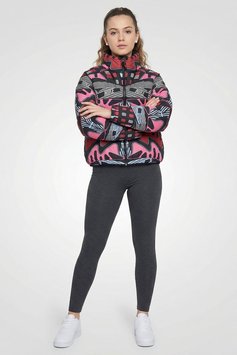 Nike Women Therma Fit Long Sleeve Full Zip Outdoor Jacket, Multicolor - Image 4