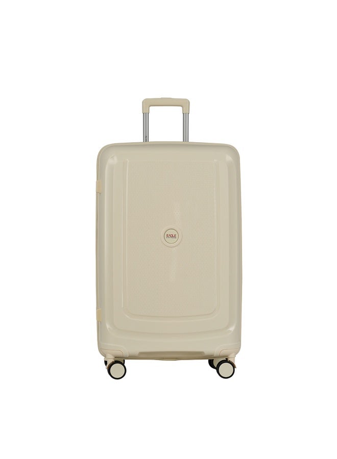 Eagle Express Clifton PP Hard Trolley Luggage - 1 Piece - 28 inch - Snow White - Durable Polypropylene Suitcase - 1-Year Warranty - Image 1