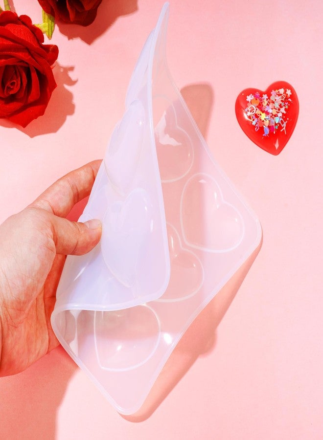 HOVEOX 2 Pieces Heart Shape Resin Molds Heart Shape Epoxy Molds Heart Silicone Molds for Resin Heart Resin Molds for Craft Making (2) - Image 4