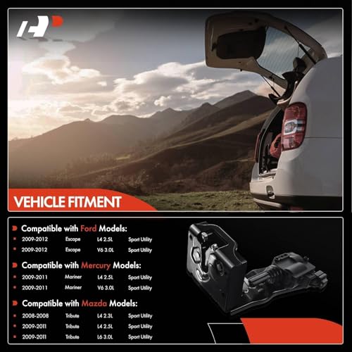A-Premium Rear Liftgate Door Lock Actuator Tailgate Trunk Latch Compatible with Ford Escape 2009-2012 & Mercury Mariner 2009-2011 & Mazda Tribute 2008-2011, 9L8Z-7843150-B 9L8Z7843150B - Image 3