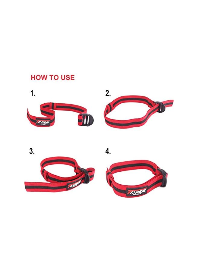 S-TOP Okklusionsbnder, 4er-Pack (2 Bizepsbnder, 2 Beinbnder), bequeme, elastische Bnder fr das Training der Durchblutung und schnelles Muskelwachstum, ohne schwere Gewichte anzuheben - Image 2