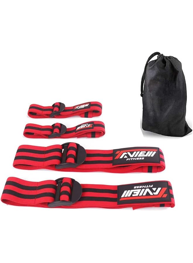 S-TOP Okklusionsbnder, 4er-Pack (2 Bizepsbnder, 2 Beinbnder), bequeme, elastische Bnder fr das Training der Durchblutung und schnelles Muskelwachstum, ohne schwere Gewichte anzuheben - Image 1