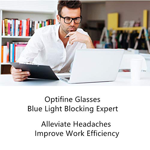 OPTIFINE Reading Glasses Anti Blue Light Blocking Reader Oversized Frame for Women Men for Mid Big Face Anti Eyestains Tortoise 0 - Image 4