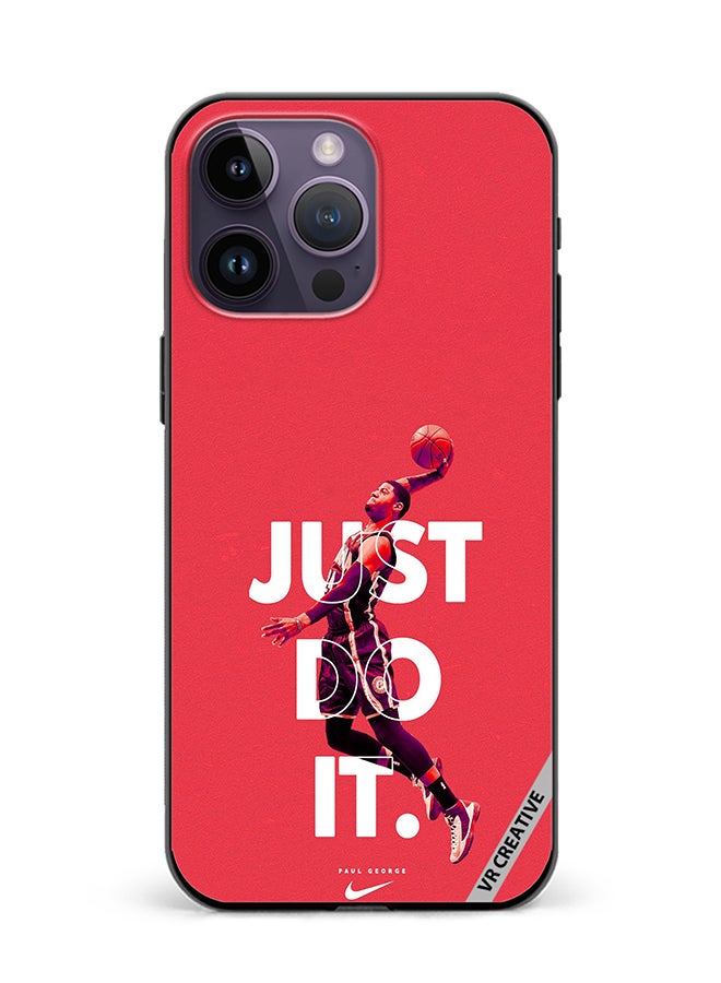 VR CREATIVE Protective Case Cover For Apple iPhone 15 Pro Just Do It Paul George Design Multicolour - Image 1