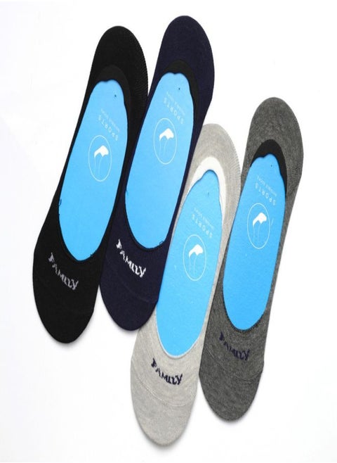 Bundle Of 3 Soft Cotton Invisible Nets Socks For Men