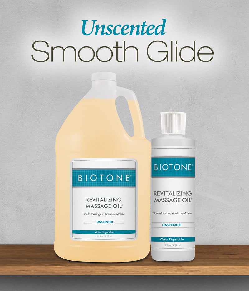 Biotone Revitalizing Massage Oil Unscented, 128 Ounces (1 Gallon) - Image 3