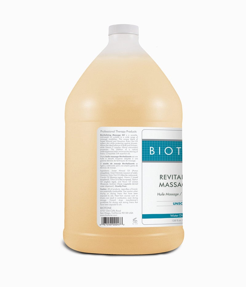 Biotone Revitalizing Massage Oil Unscented, 128 Ounces (1 Gallon) - Image 2