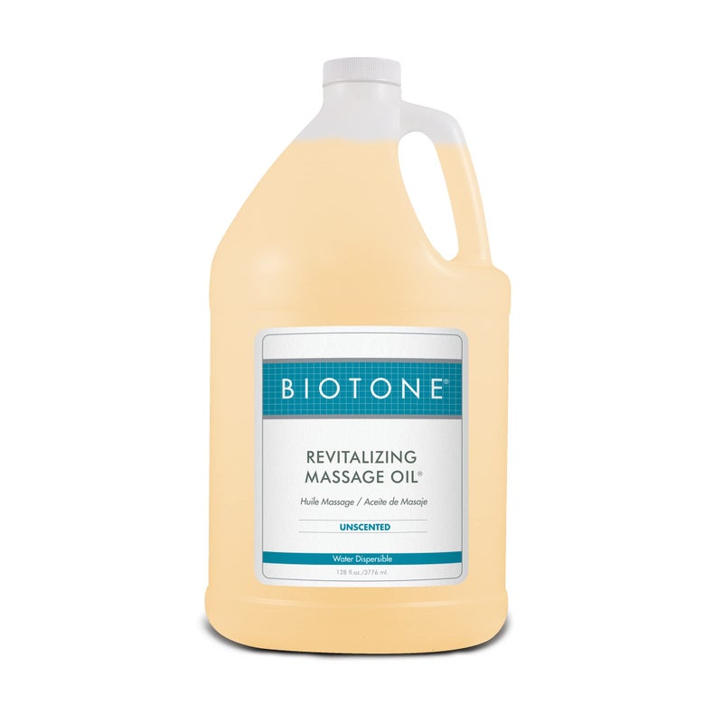 Biotone Revitalizing Massage Oil Unscented, 128 Ounces (1 Gallon) - Image 1