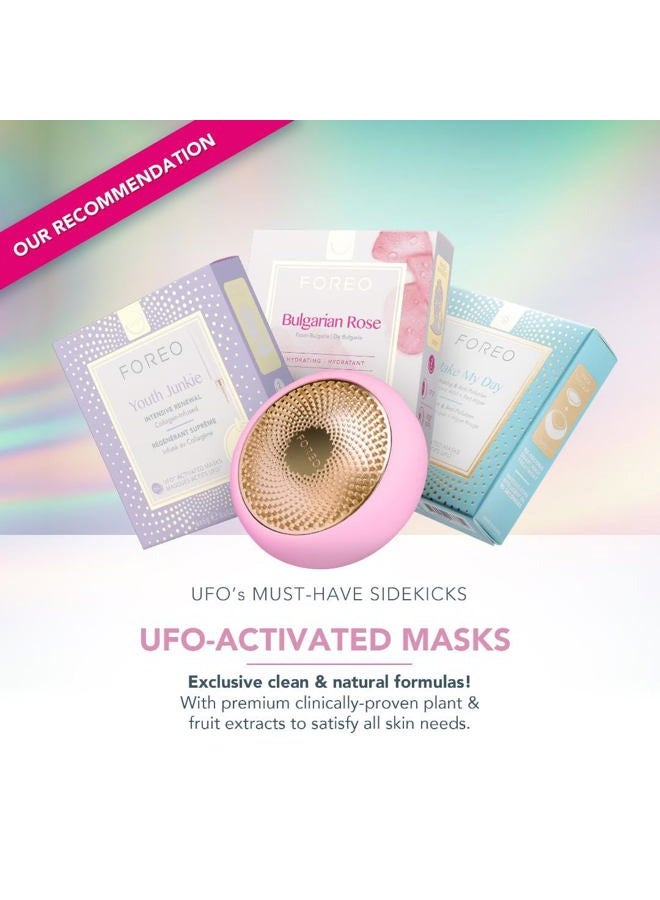 FOREO UFO 2 Supercharged Face Mask - Warming - Face Moisturizer - Dark Spot & Acne Scar Treatment for Face - Anti Aging – Nourishing - Pearl Pink - Image 4