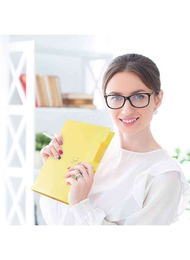 A4 Paper Expanding File Folder 5 Pockets Cute Folders Yellow - Image 5