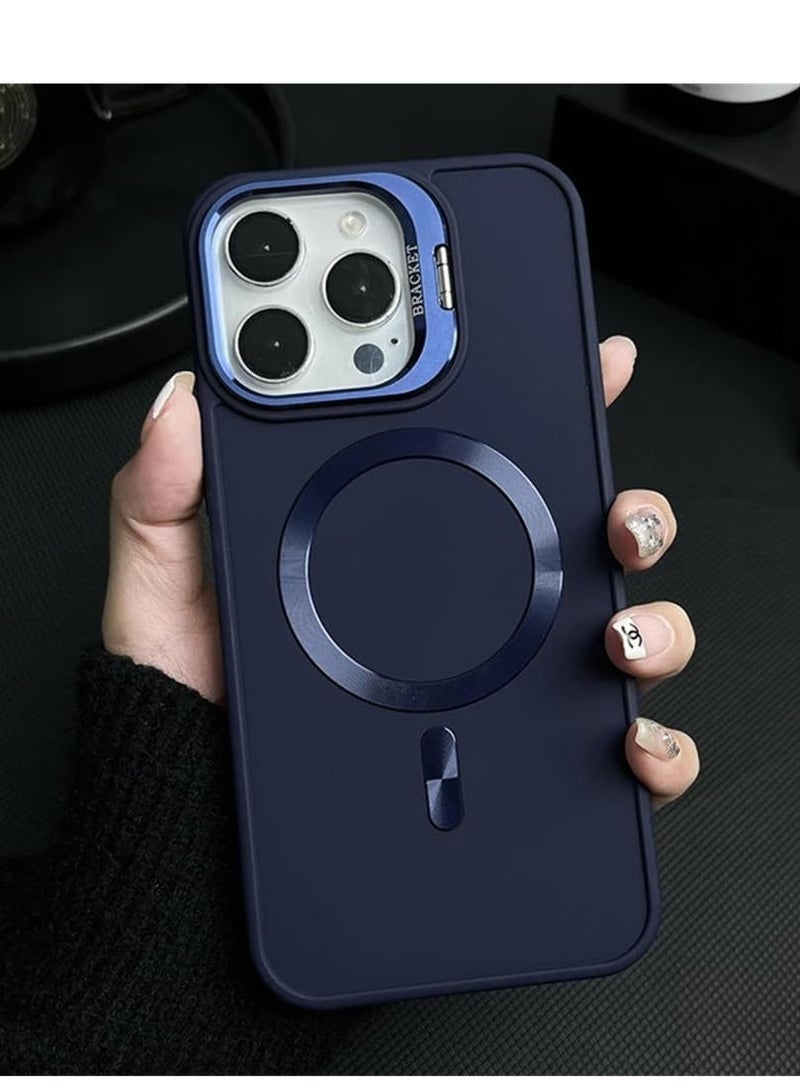 بلو فاير غطاء آيفون 16 برو ماكس مغناطيسي ماج سيف - تصميم أنيق رفيع مع حماية معدنية للكاميرا | شحن لاسلكي سريع متوافق مع ماج سيف | ألوان جذابة (أسود، وردي، كاكي، رمادي، أزرق، بنفسجي) - مقاوم للصدمات وخدوش الشاشة - Image 2