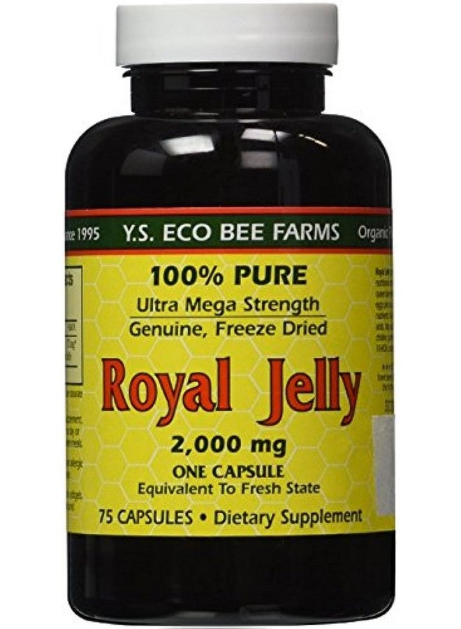 واي أس إيكو بي فارمز YS Eco Bee Farms Royal Jelly 2,000 mg - 75 كبسولة (عبوة من 2) - Image 1