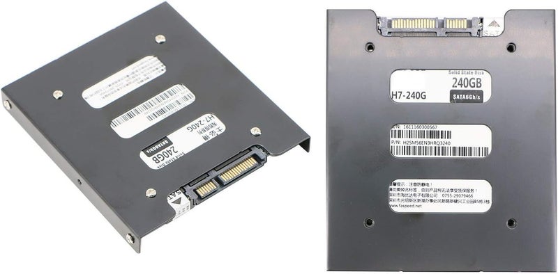 PASOW 2 Pack 2.5" to 3.5" SSD HDD Hard Disk Drive Bays Holder Metal Mounting Bracket Adapter for PC (Bracket) - Image 4