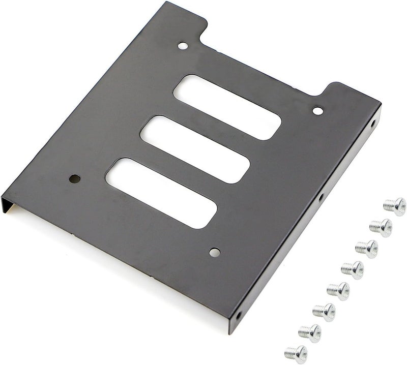 PASOW 2 Pack 2.5" to 3.5" SSD HDD Hard Disk Drive Bays Holder Metal Mounting Bracket Adapter for PC (Bracket) - Image 2
